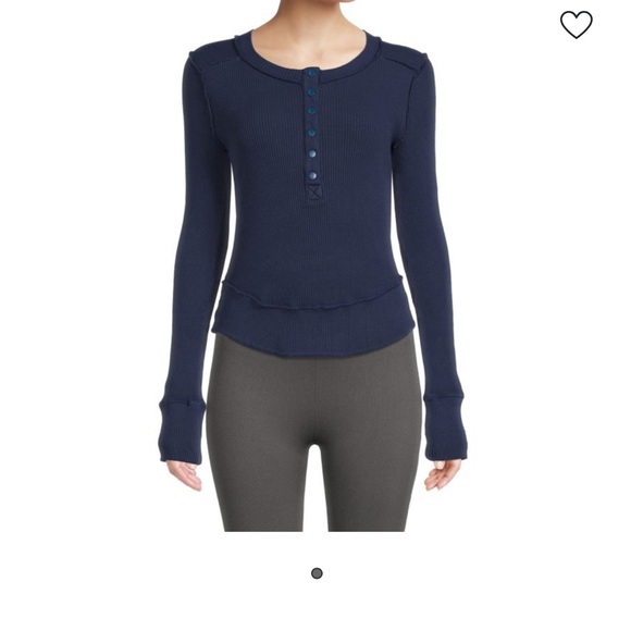 FP movement rally ribbed Henley top - Picture 1 of 4